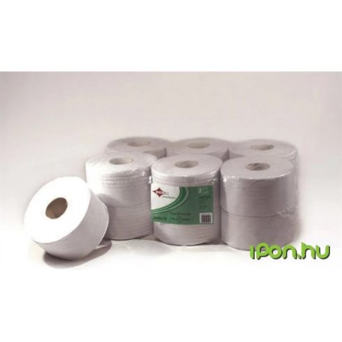 LUCART Jumbo Toalettpapír 2 rétegű 165 m 23 cm átmérő fehér