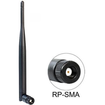   DELOCK 88393 WLAN Antenna 802.11 ac/a/b/g/n RP-SMA 5 dBi omnidirectional joint