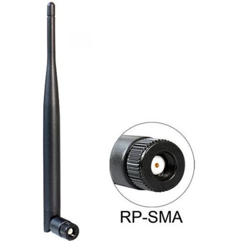 DELOCK 88393 WLAN Antenna 802.11 ac/a/b/g/n RP-SMA 5 dBi omnidirectional joint