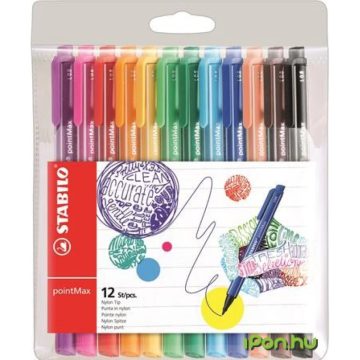   STABILO Rostirón készlet 0.8 mm Point Max 12 különböző szín