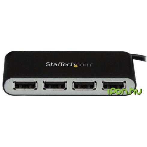 STARTECH 4-Port Portable USB 2.0 Hub with Built-in Cable