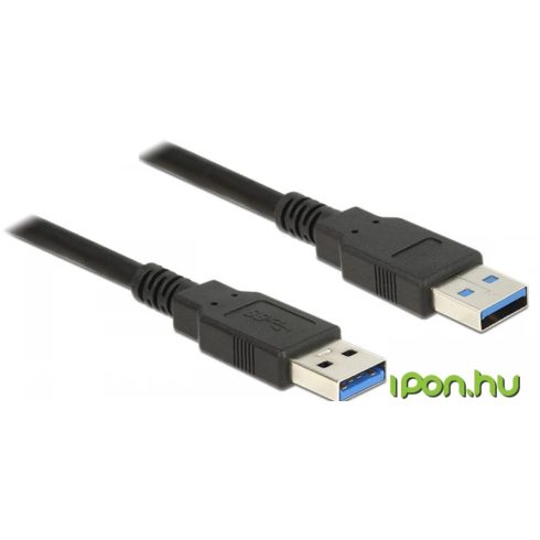 DELOCK USB 3.0 Összekötő Fekete 5m 85064