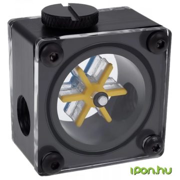   ALPHACOOL 17350 Eisfluegel flow indicator G1/4 square - fekete