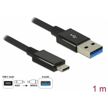 DELOCK USB 3.1 Type C USB 3.1 Átalakító Fekete 1m 83983