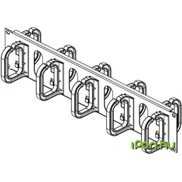 CONTEG Kábelvezető panel 19" DP-VP-P4