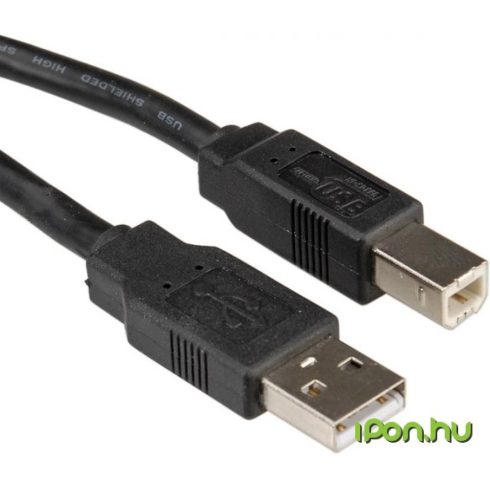 ROLINE USB Összekötő Fekete 4.5m 11.02.8845-100