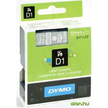   DYMO 45810 Címke LM D1 alap 19mm fehér betű / víztiszta alap