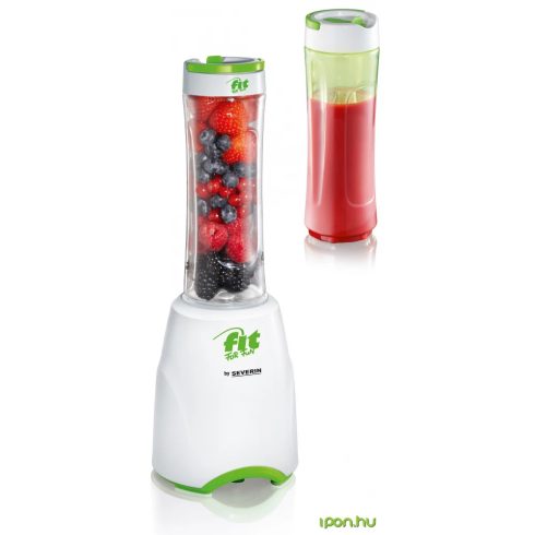 SEVERIN SM 3735 moothie Mix & Go turmix fehér-zöld