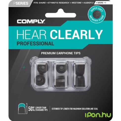 COMPLY Professional memóriahab fülilleszték L fekete