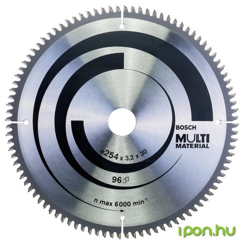BOSCH Körfűrészlap Multi Material 254 mm 96Z
