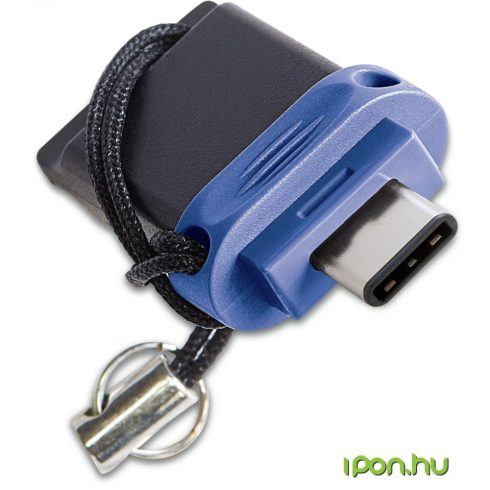 VERBATIM Dual Type C 64GB USB 3.0 + USB 3.0 Type C Kék