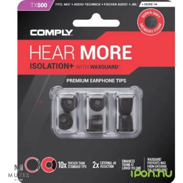   COMPLY Isolation Plus Tx-500 memóriahab fülilleszték S fekete