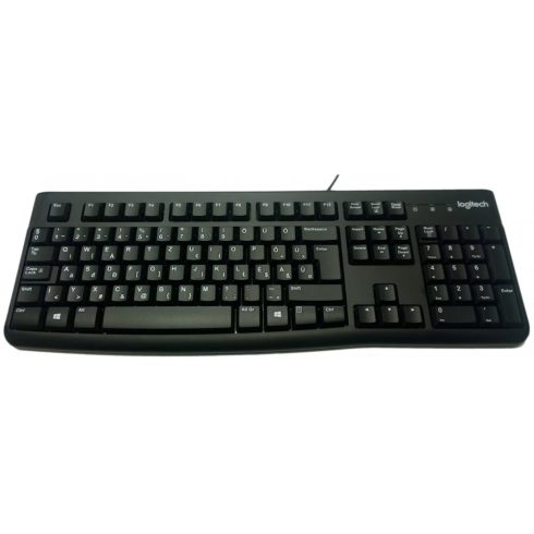 LOGITECH K120 ergonómikus pc billentyűzet USB Magyar kiosztás - fekete OEM