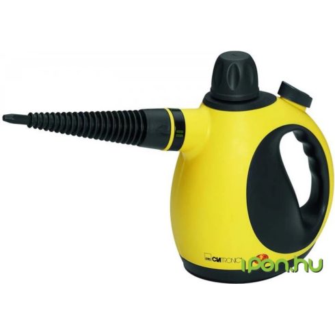 CLATRONIC DR 3653 gőztisztító 9 tartozékkal és 5m-es vezetékkel 1050W sárga / fekete
