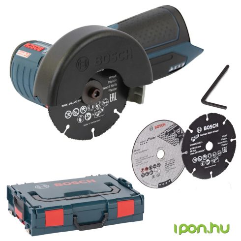 BOSCH GWS 10.8/12-76 V-EC akkumulátoros sarokcsiszoló kék (akku és töltő nélkül)