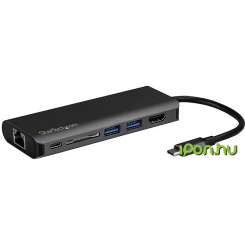 STARTECH USB-C Multiport Adapter - SD card reader - Power Delivery - 4K HDMI - GbE - 2x USB 3.0