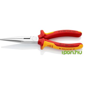 KNIPEX 26 16 200 Fél-kerek csőrű fogó vágóéllel