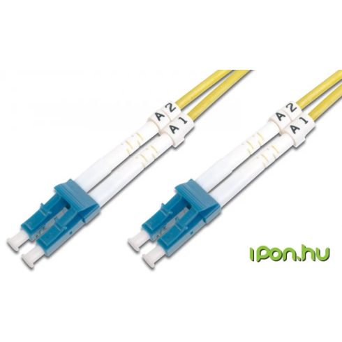 DIGITUS Fiber Optic LC Összekötő Sárga 10m DK-2933-10