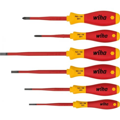 WIHA 35389 SoftFinish electric slimFix csavarhúzó készlet Lapos Phillips 6 részes