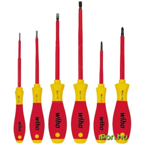 WIHA 07156 szigetelt csavarhúzó készlet 6 részes Softfinish nyéllel