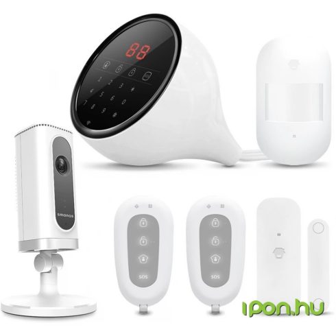 SMANOS W100i WiFi/Phone Line Alarm System + HD WiFi Camera