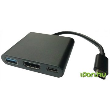   VALUELINE USB 3.1 C - HDMI Adapter + USB3.0 A + USB C power delivery