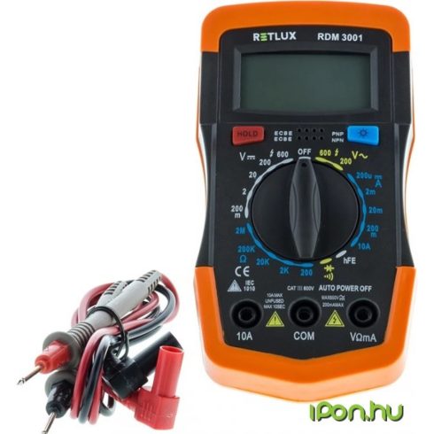 RETLUX RDM3001 digitális multiméter