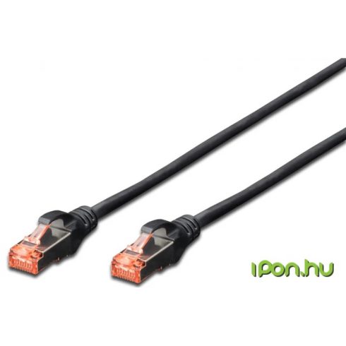 DIGITUS UTP CAT6 Összekötő Fekete 3m DK-1644-030-BL-10