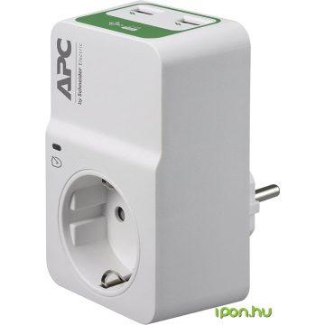 APC Essential SurgeArrest 1 aljzat 230 V 2 port USB-töltő