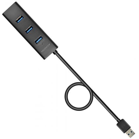 AXAGON USB3.0 CHARGING hub v2 fekete