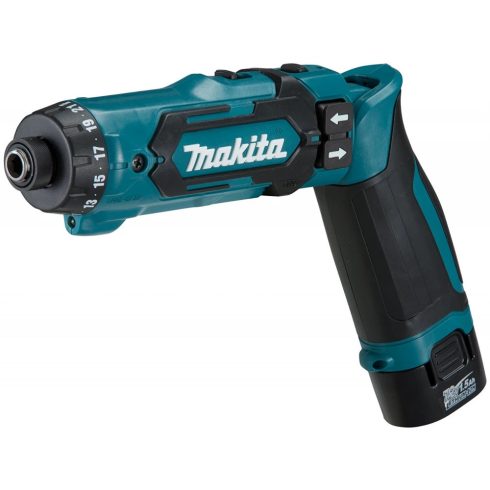 MAKITA DF012DSE Akkus csavarbehajtó 7.2V + 2 x 1.5Ah akku + koffer