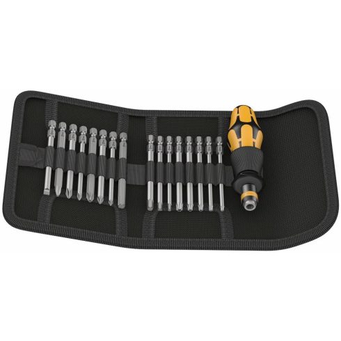 WERA 05051043001 Bitfej készlet Kompakt 60 ESD 1/4" 17 db-os