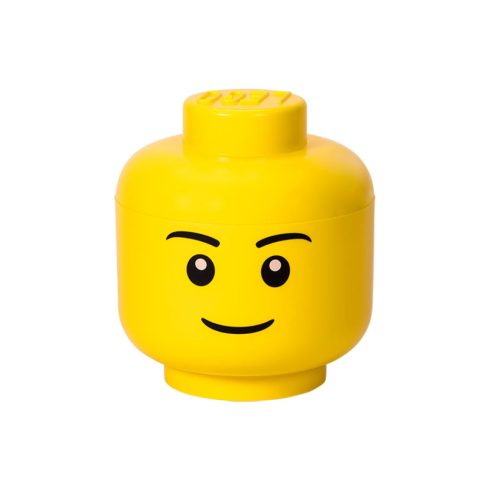 ROOM COPENHAGEN Tárolódoboz Fiú lego figura fej formájú 8.5L