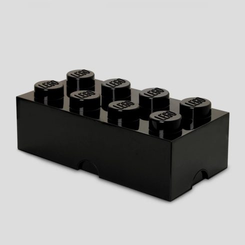 ROOM COPENHAGEN Tárolódoboz 8-as lego kocka formájú fekete