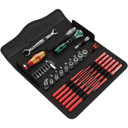 WERA 05135926001 Kompakt W1 Wartung 1/4" szerszámkészlet