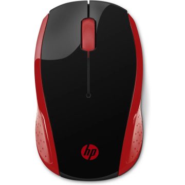 HP 200 Vezeték nélküli egér fekete-piros