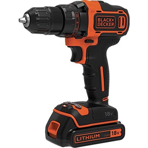 BLACK AND DECKER BDCDD186K 2 sebességes fúrócsavarozó 18V + koffer + 1 db akku