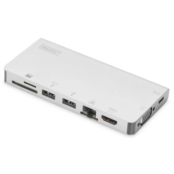 DIGITUS USB Type-C Multiport Travel Dock 8-Port
