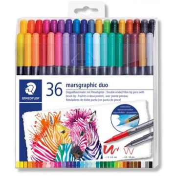   STAEDTLER Marsgraphic Duo Ecsetirón készlet 0.5-0.8/1.0-6.0 mm kétvégű 36 szín