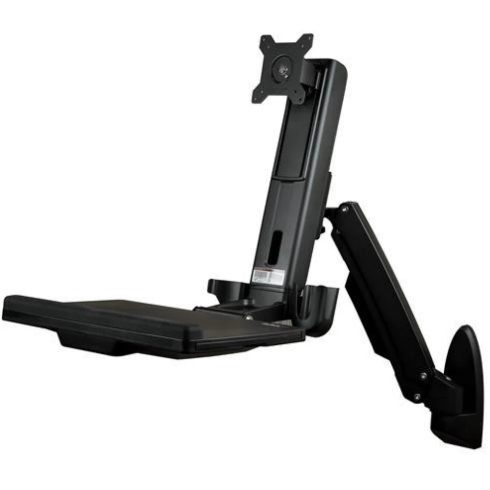 STARTECH Wall-Mounted Sit-Stand Desk - Single Monitor