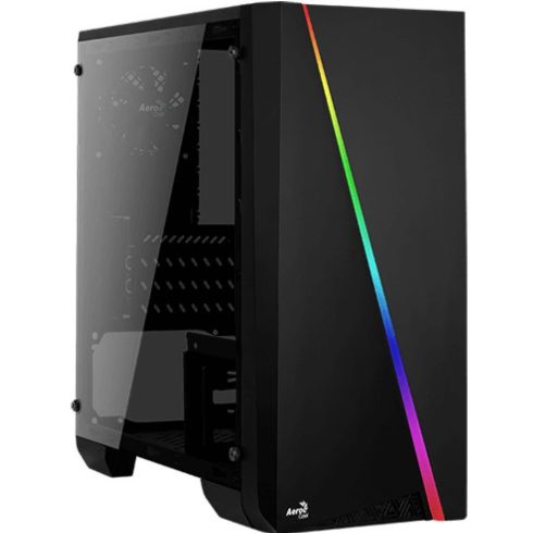 AEROCOOL Cylon Mini Ablakos RGB TG fekete
