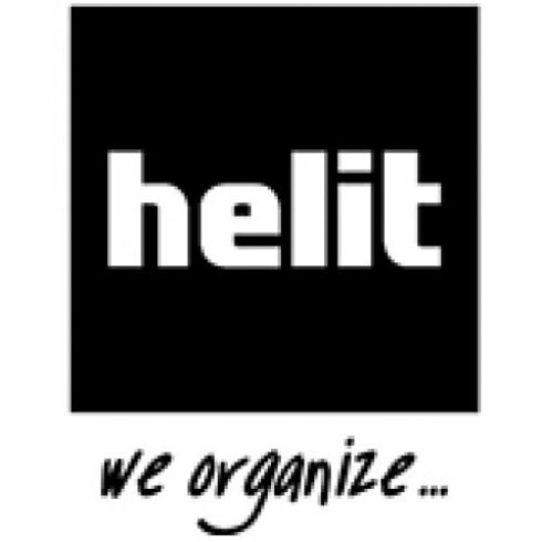 HELIT Fali prospektustartó A4 fekete