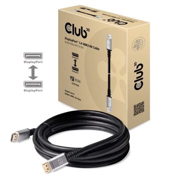 CLUB3D DisplayPort 1.4 Összekötő Fekete 4m CAC-1069