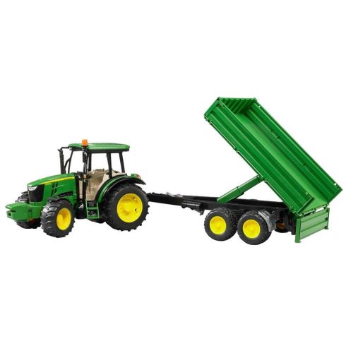 BRUDER John Deere 5115M platós utánfutóval