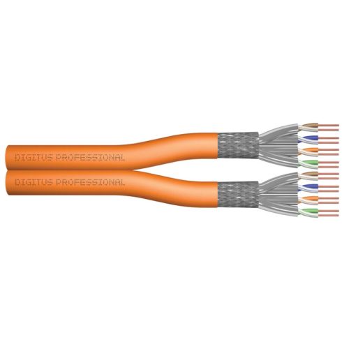 DIGITUS CAT7 Összekötő Narancssárga 100m DK-1743-VH-D-1