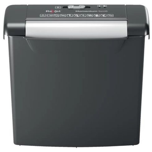 REXEL Momentum S206 Iratmegsemmisítő csík 6 lap fekete
