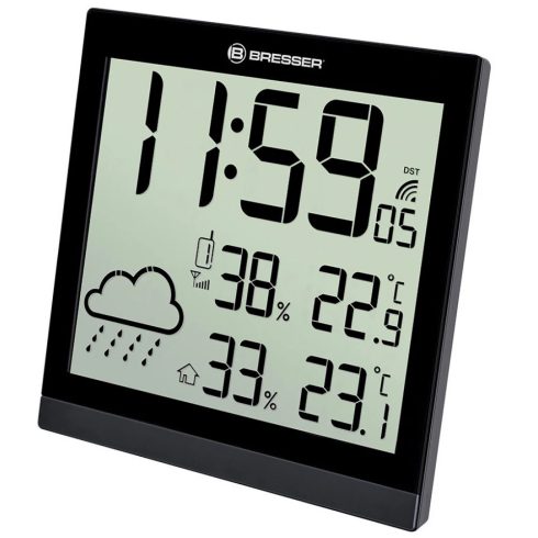BRESSER 73267 TemeoTrend JC LCD RC időjárás állomás fekete