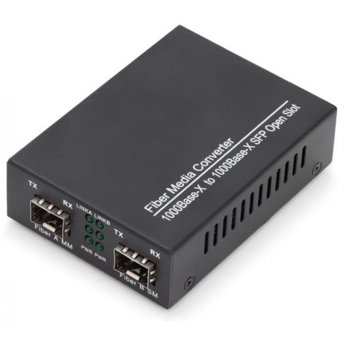 DIGITUS DN-82133 Gigabit Multimode/Singlemode Media Converter SFP