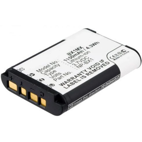 REALPOWER NP-BX1 3.7V Akkumulátor 1150mAh fekete-fehér
