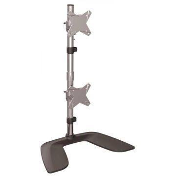 STARTECH Vertical Dual-Monitor Stand - Aluminum